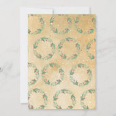 クリスマスディナーパーティーデイホリデーズヴィンテージクリスマス 招待状 (裏面)