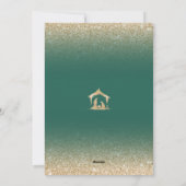 クリスマスディナーパーティー宗教出生シーン シーズンカード (裏面)