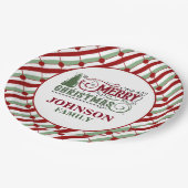 クリスマスディナーパーティー紙プレート ペーパープレート (アングル)