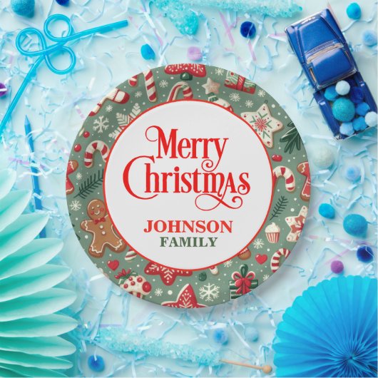 クリスマスディナーパーティー紙プレート ペーパープレート (パーティー)