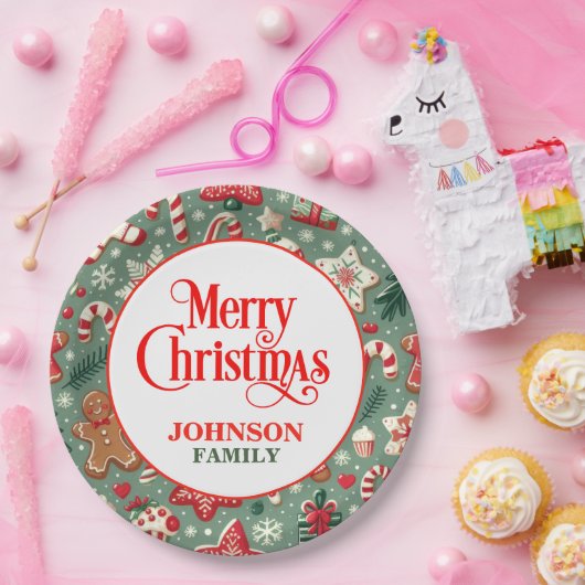 クリスマスディナーパーティー紙プレート ペーパープレート (パーティー)