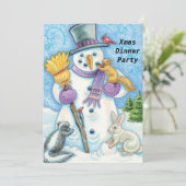 クリスマスディナーパーティー2招待状 招待状 (スタンド正面)