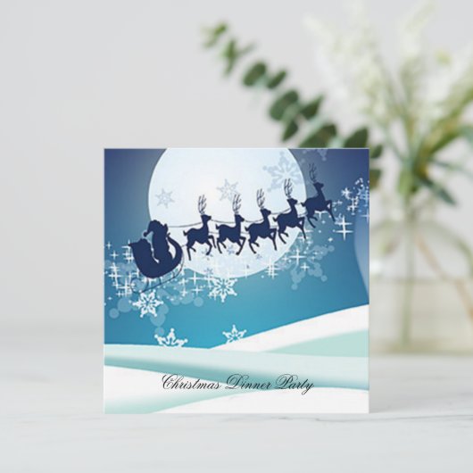 クリスマスディナーパーティー3招待状 招待状 (スタンド正面)