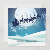 クリスマスディナーパーティー3招待状 招待状 (正面)