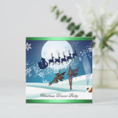 クリスマスディナーパーティー8招待状 招待状 (スタンド正面)