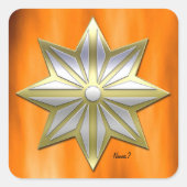 クリスマスディナーパーティー スクエアシール (正面)