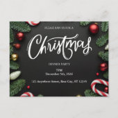 クリスマスディナーパーティー ポストカード (正面)