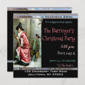 クリスマスディナービクトリアンパーティー 招待状 (正面/裏面)