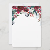 クリスマスディナーホリデーパーティー招待状 招待状 (裏面)