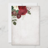 クリスマスディナーホリデーパーティー招待状 招待状 (裏面)