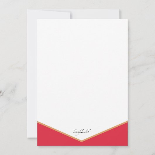 クリスマスディナーボクシングデイ招待状 招待状 (裏面)