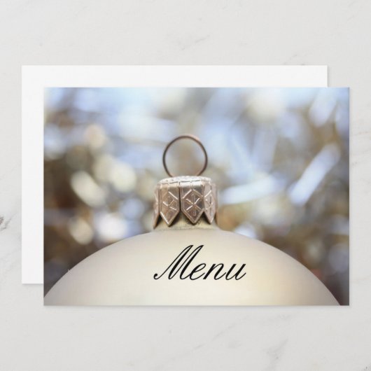 クリスマスディナーメニューカード メニュー (正面/裏面)