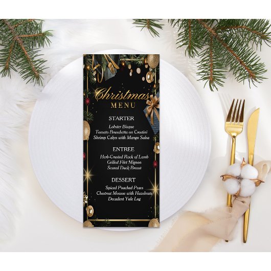 クリスマスディナーメニュー メニュー