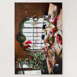 クリスマスディナーモノグラム食品天使の伝統 ジグソーパズル