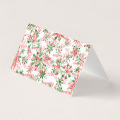 クリスマスディナー座席表 |雪 (裏面)