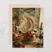 クリスマスディナー招待状 (正面/裏面)