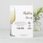 クリスマスディナー招待状 シーズンカード (スタンド正面)