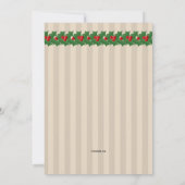 クリスマスディナー招待状 招待状 (裏面)