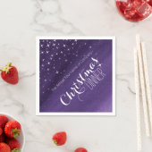 クリスマスディナー星空の夜のカスタムナプキン スタンダードカクテルナプキン (インサイチュ)