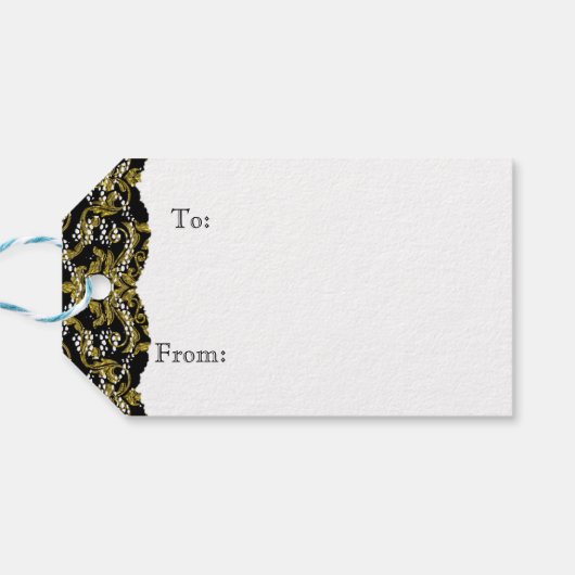 クリスマスディナー2カスタマイズ可能なホリデーカード ギフトタグ (裏面横)