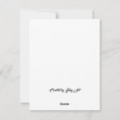 クリスマスディナー＆サイレントオークションご招待 シーズンカード (裏面)