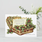 クリスマスディナー ヴィンテージ ご招待 招待状 (スタンド正面)