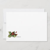 クリスマスディナー ヴィンテージ ご招待 招待状 (裏面)