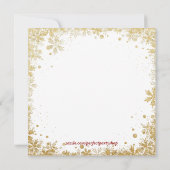 クリスマスディナー 招待状 (裏面)