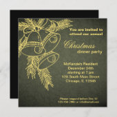 クリスマスディナー 招待状 (正面/裏面)