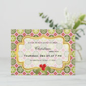 クリスマスディナー 招待状 (スタンド正面)