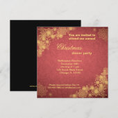 クリスマスディナー 招待状 (正面/裏面)