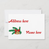 クリスマスディナー、招待状 招待状 (裏面)