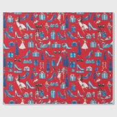 クリスマスディバラッピング紙 ラッピングペーパー (フラット)