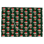 クリスマスデイオブザデッドシュガースカルサンタハット ラージペーパーバッグ (裏面)