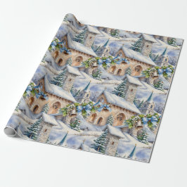 クリスマスデイカントリー教会 ラッピングペーパー