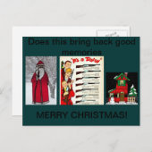 クリスマスデイジーBBガンのクリスマスメモリーポストカード シーズンポストカード (正面/裏面)