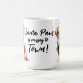 クリスマスデイパピー衣服サンタクロース服 コーヒーマグカップ (中央)