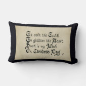 クリスマスデイホリデビクトリアンーウィッシュ ランバークッション (裏面)