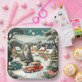 クリスマスデイホームズカーパインツリーズマウンテンMCM ペーパープレート (パーティー)