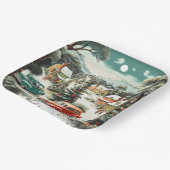 クリスマスデイホームズカーパインツリーズマウンテンMCM ペーパープレート (傾斜あり)