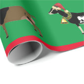 クリスマスデイリーヤギ群 ラッピングペーパー (ロールコーナー)