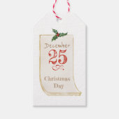 クリスマスデイヴィンテージギフトラベル ギフトタグ (正面)