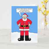 クリスマスデイ誕生日12月25日の漫画 カード (黄色い花)