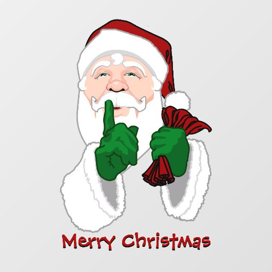 クリスマスデカールカスタムサンタ節ウィンドウデカール ウィンドウサイン (シート)