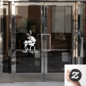 クリスマスデカールホリデートナディアウィンドウクリングス ウィンドウサイン (オフィスドア)