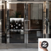 クリスマスデカール非世俗的ホリデーウィンドウクリンク ウィンドウサイン (オフィスドア)