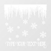 クリスマスデカール非世俗的ホリデーウィンドウクリンク ウィンドウサイン (シート)