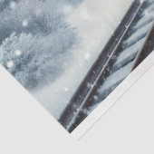 クリスマスデコページ付き冬の列車リース 薄葉紙 (詳細)