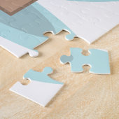 クリスマスデコレーションとサンタハット付きクラフトボックス ジグソーパズル (側面)