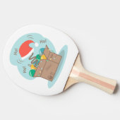 クリスマスデコレーションとサンタハット付きクラフトボックス 卓球ラケット (横)